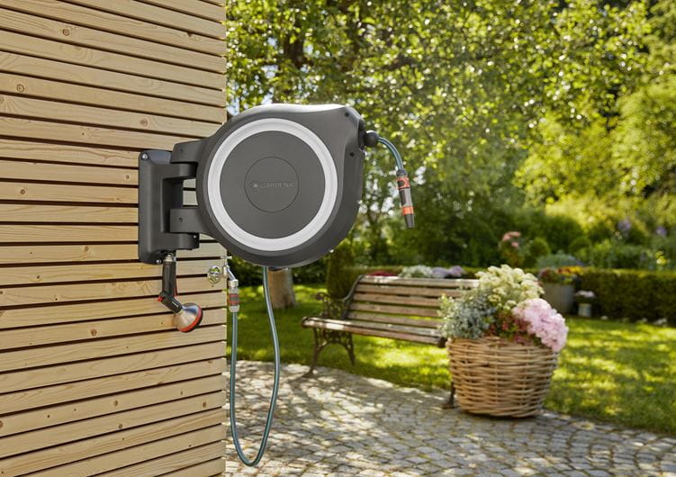 Laistymo žarnos ir ritės komplektas GARDENA ROLLUP M/L, montuojama ant sienos, 25 m, 13mm - 4
