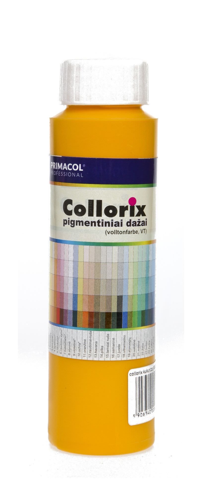 Dažų pigmentas PRIMACOL COLLORIX, juodos sp., 250 ml