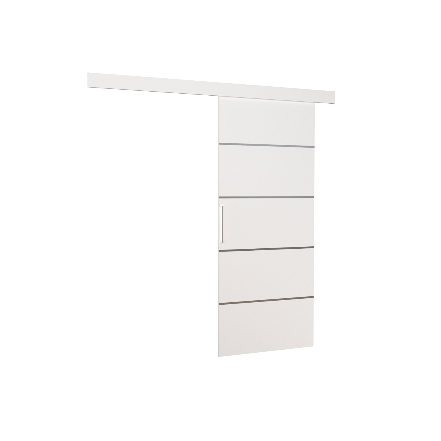 Stumdomos durys TONY 96, 96 x 205 cm, balta-1