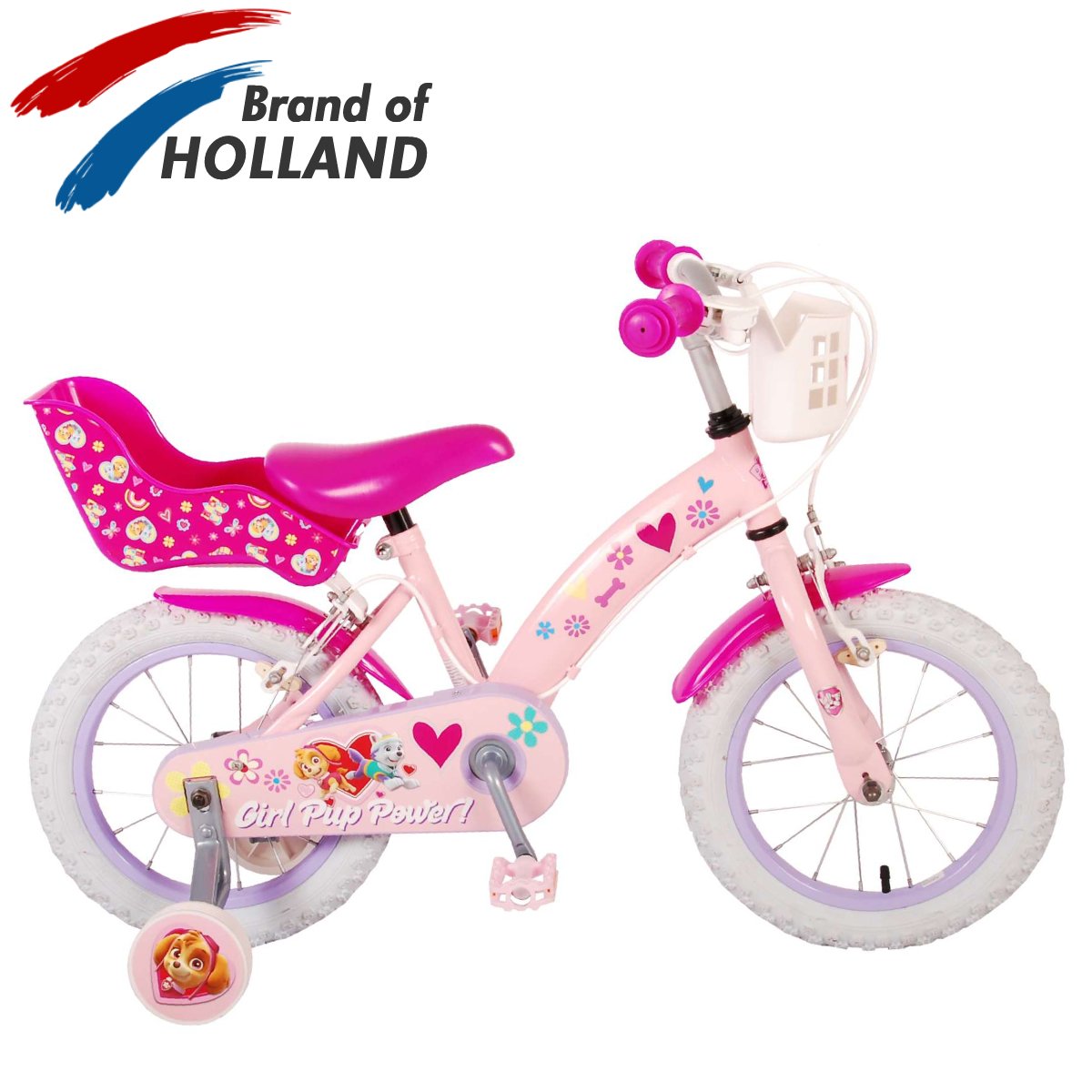 Vaikiškas dviratis VOLARE 14" Paw Patrol (21451) rožinis