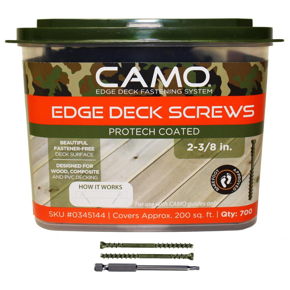 Medsraigčiai, nematomam terasų tvirtinimui, CAMO ProTech C4, 60mm, 700 vnt-0