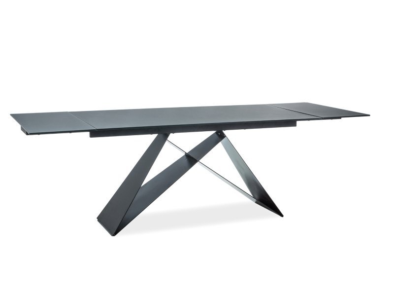 Valgomojo stalas WESTIN II, 160 x 90 cm, juodas - 1