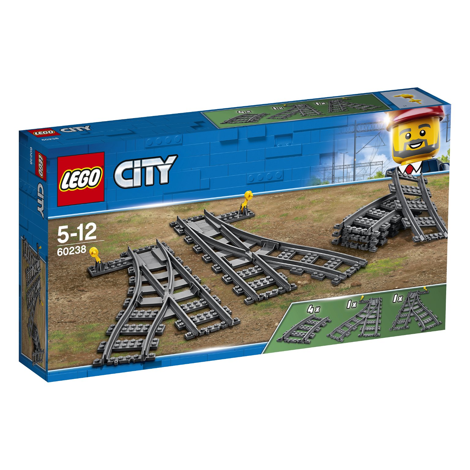 Konstruktorius LEGO® City Bėgių iešmai 60238