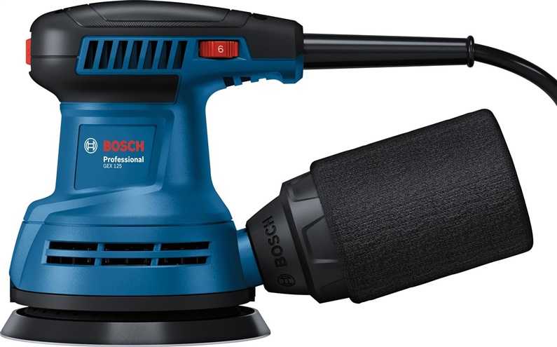 Elektrinis ekscentrinis šlifuoklis BOSCH GEX 125, 290 W 125 mm - 2