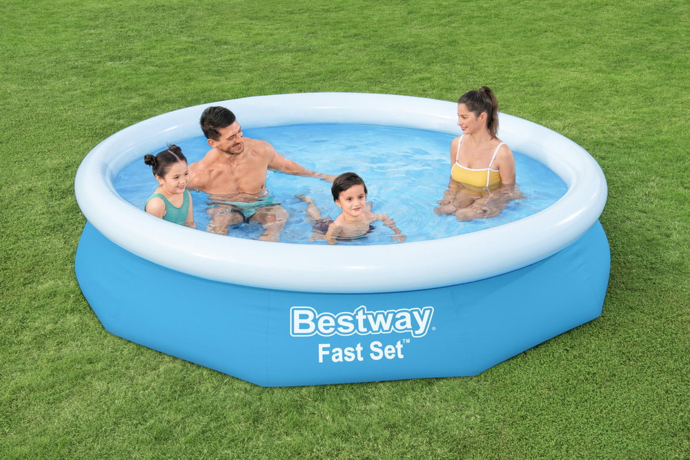 Pripučiamas baseinas BESTWAY Fast Set, mėlynos sp., 305 cm x 66 cm - 3