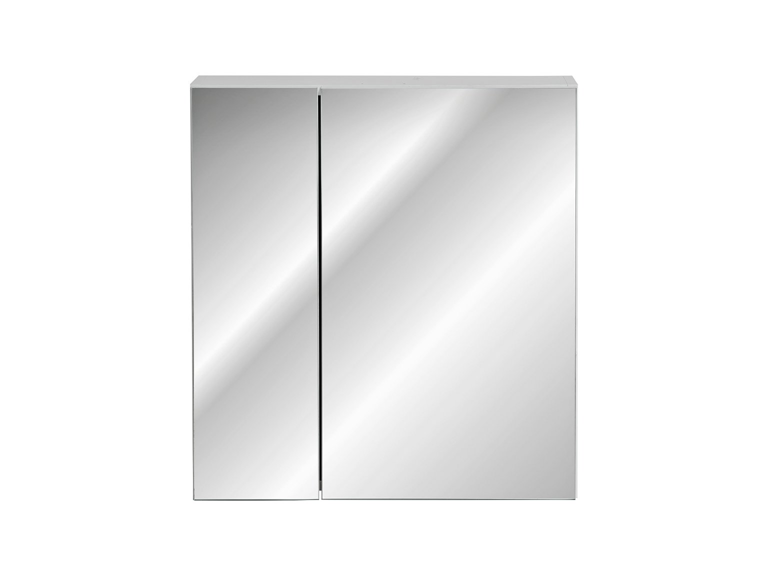 Vonios spintelė su veidrodžiu LEONARDO WHITE 84-60-B-2D, balta - 2