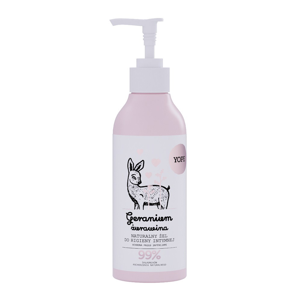Natūralus intymios higienos gelis Yope, pelargonija ir spanguolė, 300 ml-0
