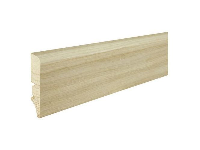 Medinė faneruota grindjuostė P5001031A, ąžuolas, 16 mm pločio, 60 mm aukščio, 2,2 m ilgio-0