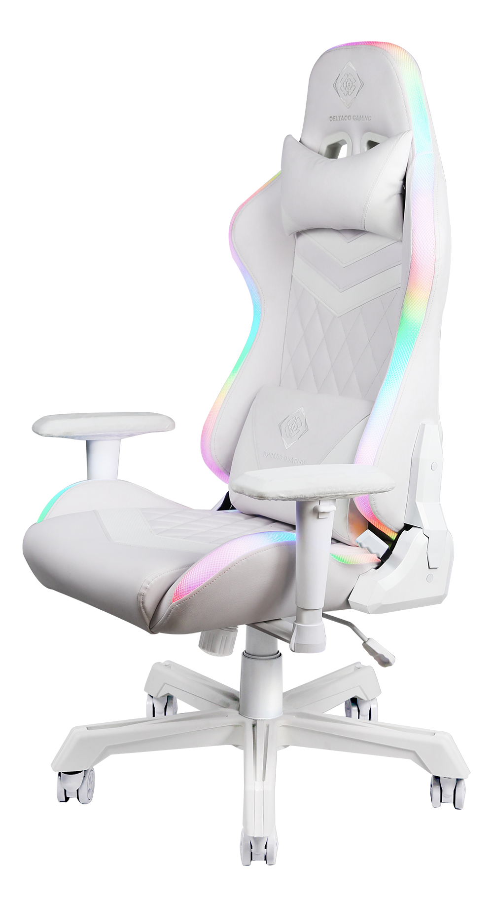 Žaidimų kėdė DELTACO GAMING WHITE LINE GAM-080-W, balta - 2