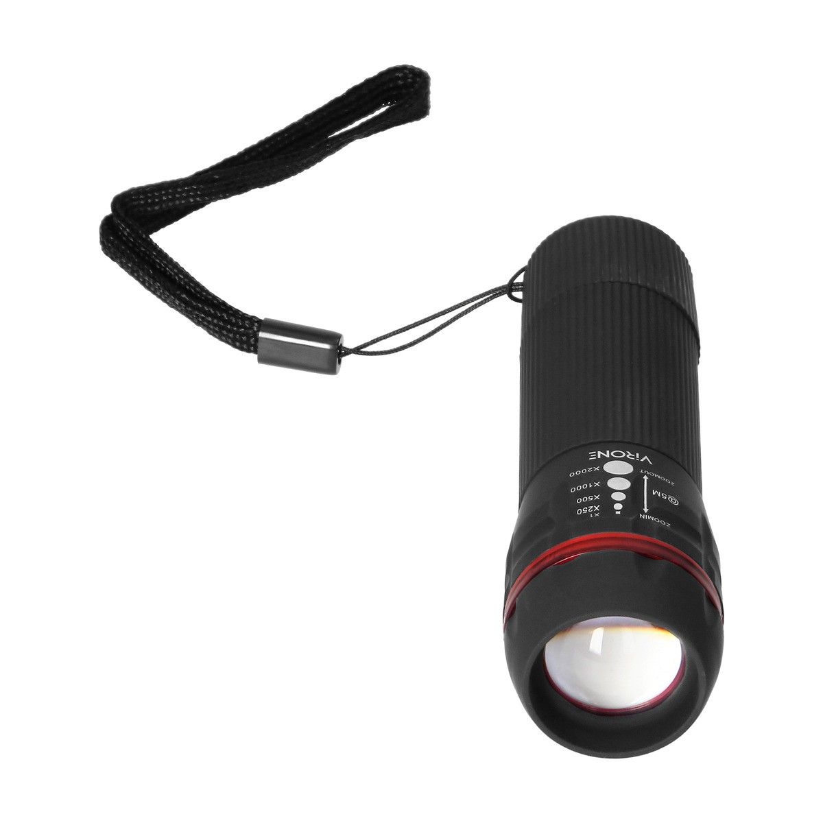 LED žibintuvėlis VIRONE, 10W, 60lm, elementai 3xAAA (neįeina), juodos spalvos-1