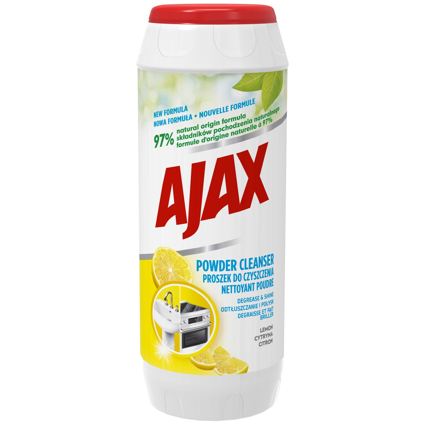 Šveitimo milteliai AJAX LEMON, 500 g-0
