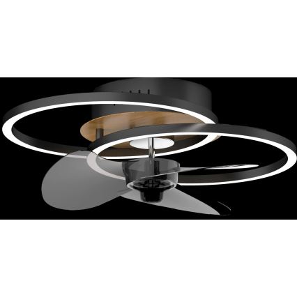 LED šviestuvas-ventiliatorius GLOBO KAREN, 25+24W CCT 2700-6500K, 2800lm 28x42cm, su pultu - 3