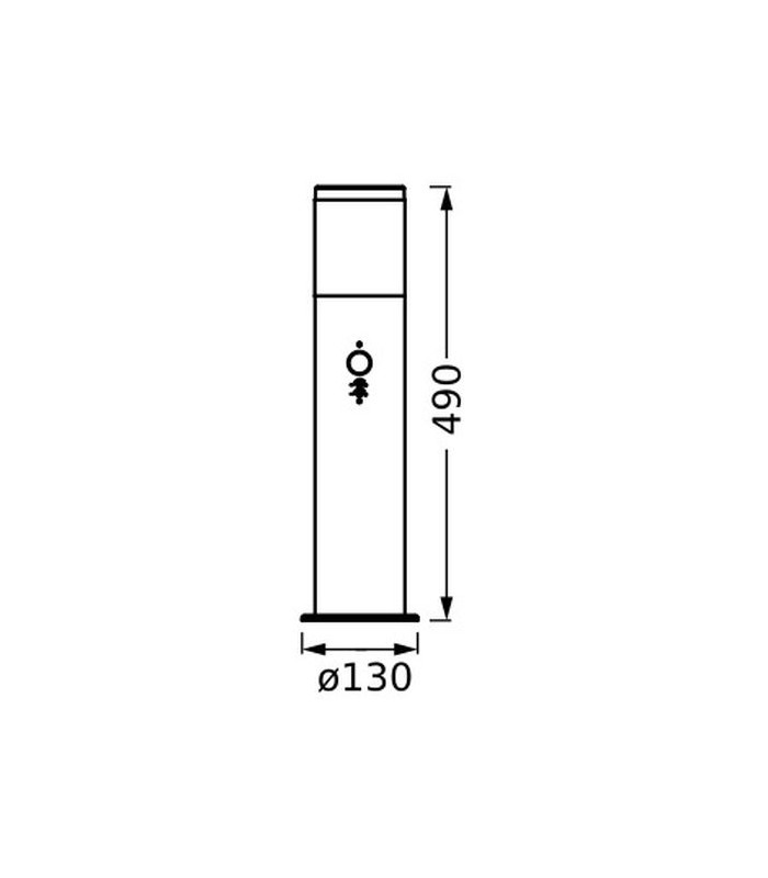 Pastatomas lauko šviestuvas LEDVANCE ENDURA EBRO SENSOR, IP44,E27, max 20W,su judesio davikliu,h49cm - 4