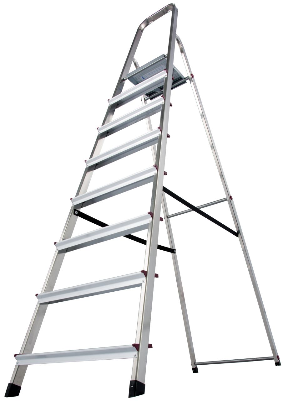 Kopėčios KRAUSE Corda, 8 pakopų, aliumininės, vienpusės, maks. darbinis aukštis 365 cm - 3