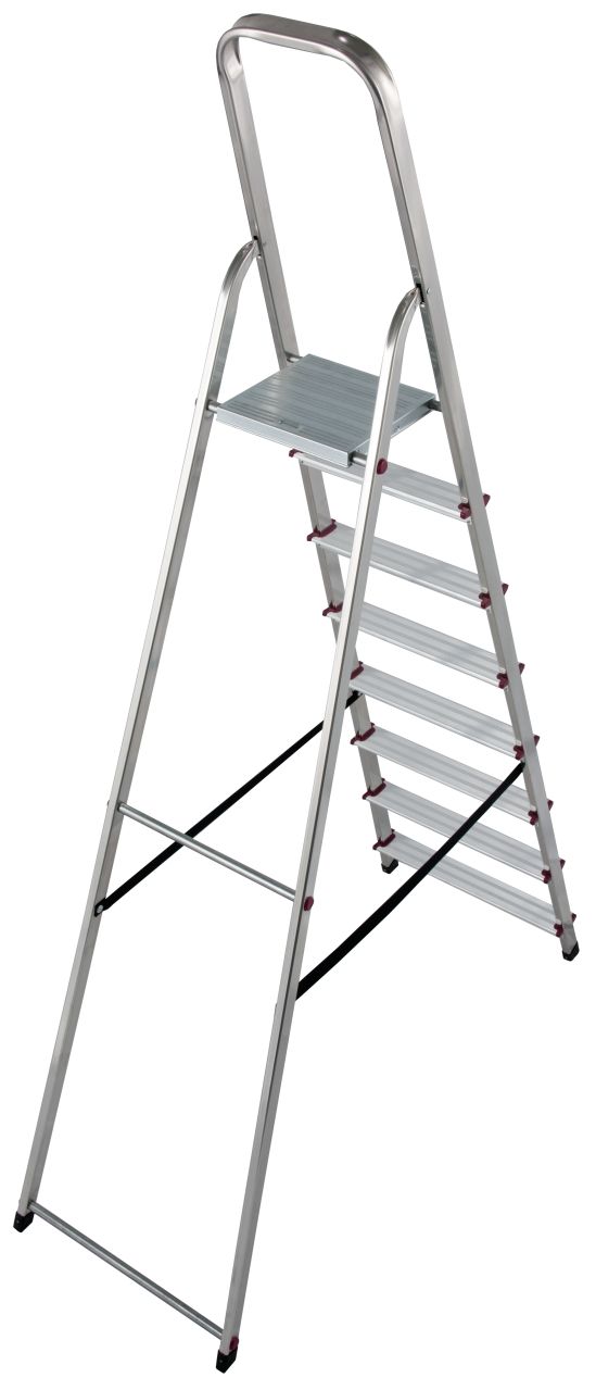 Kopėčios KRAUSE Corda, 8 pakopų, aliumininės, vienpusės, maks. darbinis aukštis 365 cm-1