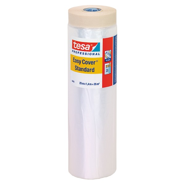 Apsauginė dažymo plėvelė su lipnia juosta TESA STANDARD, 25 x 1,4 m-0