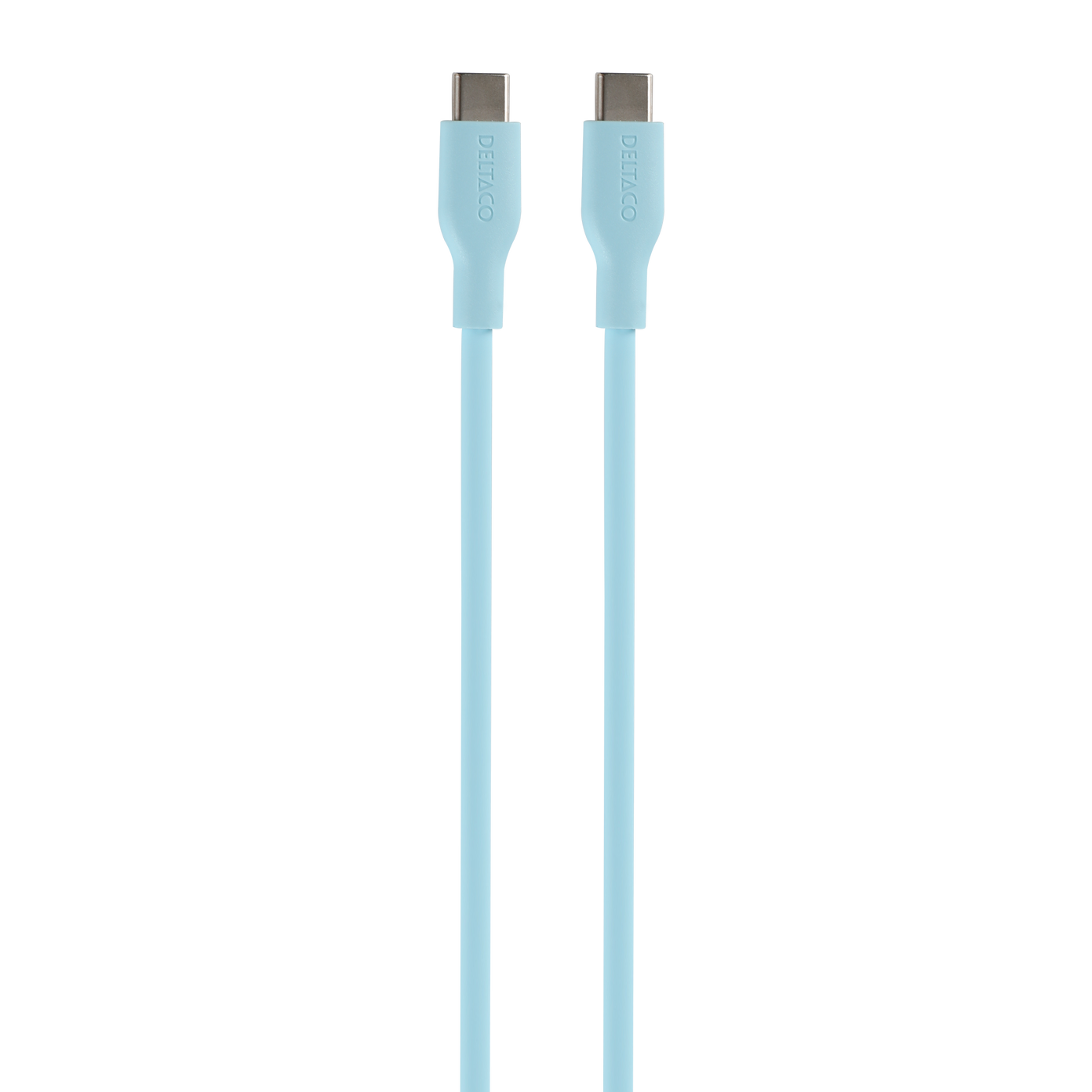 Įkrovimo laidas DELTACO, USBC - USB-C, 60 W, 1.5 m, turkio sp.-0