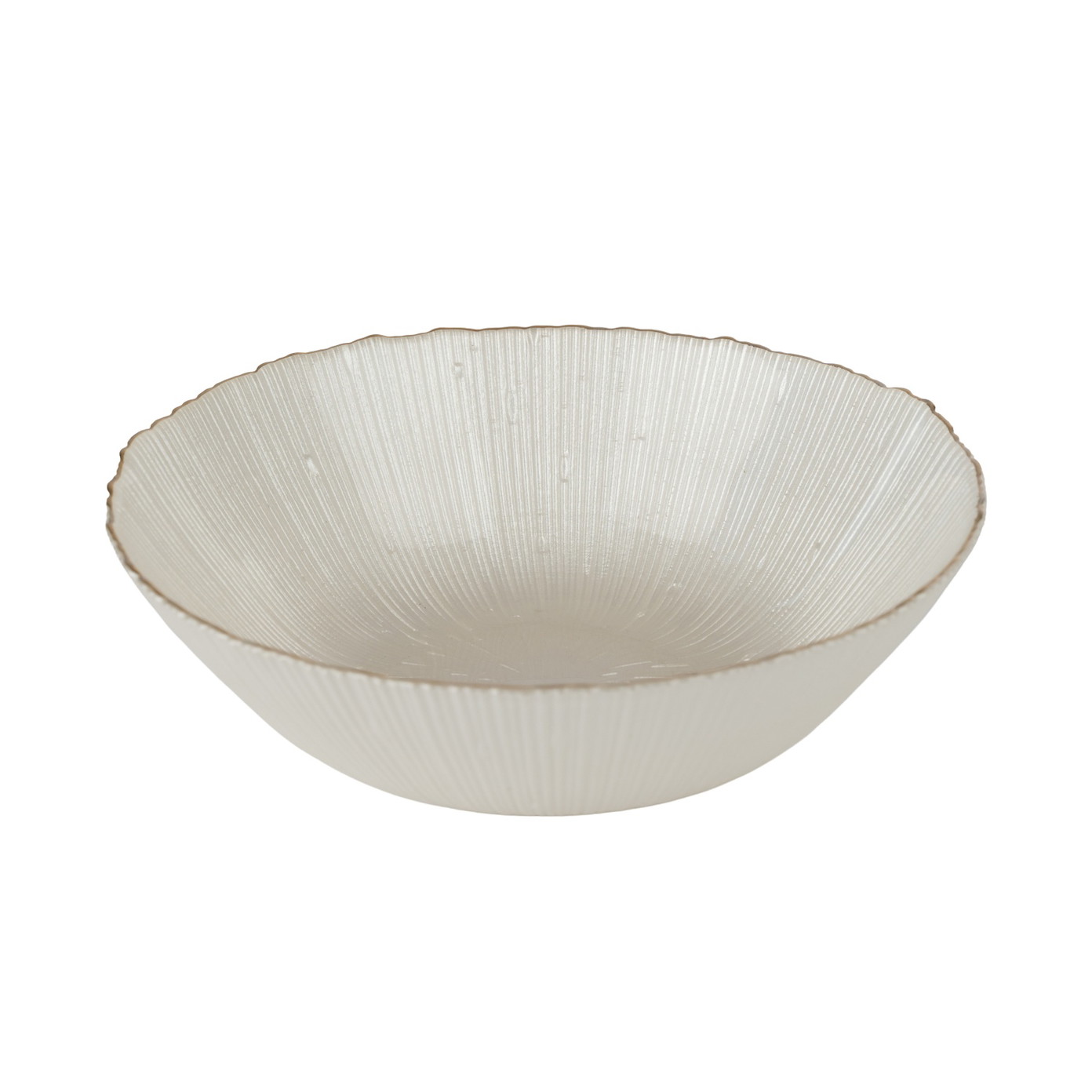 Stiklinis dubenėlis AURORA ROYAL PEARL, kreminės sp., 17 cm-0