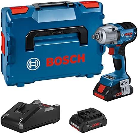 Akumuliatorinis smūginis veržliasūkis BOSCH PRO GDS 18V-450 HC, 18V (2x Li-Ion ProCORE18V 4.0Ah, Bluetooth modulis, L-BOXX)-0