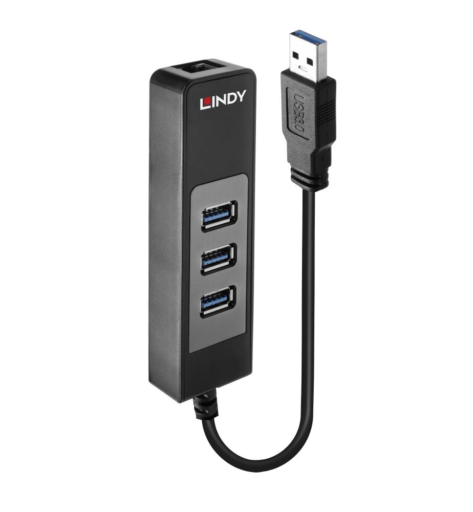 USB šakotuvas I/O USB3 & LAN 43176 LINDY