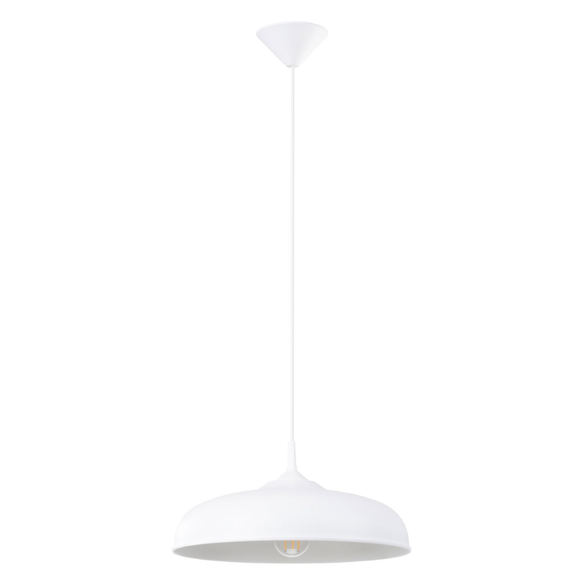 Pakabinamas šviestuvas SOLLUX GINA, 1xE27, max 15 W LED, baltas - 1