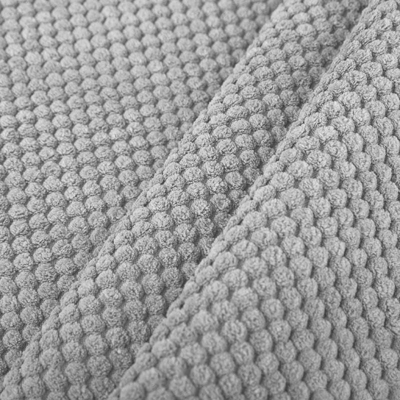 Sėdmaišis su pufu Mega Dot Velour XXL, 100x130 cm, šviesiai pilkas-1