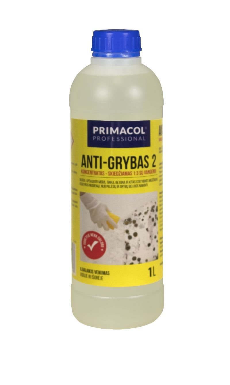 Pelėsio valiklis PRIMACOL ANTI-GRYBAS 2, koncentratas, 1 l