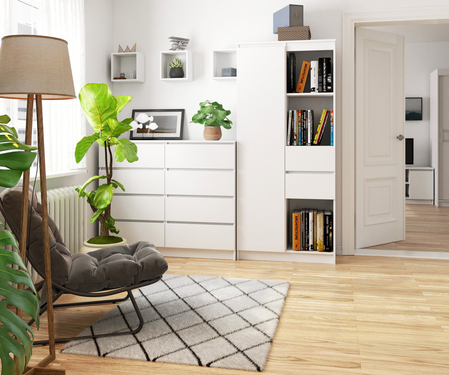 Lentyna CLP R80 R15, balta - 8