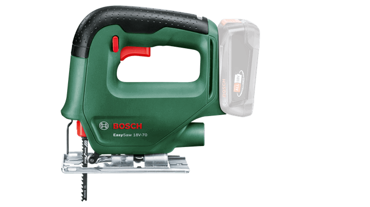 Akumuliatorinis siaurapjūklis BOSCH EasySaw 18V-70, 18 V, 70 mm, be akumuliatoriaus - 2