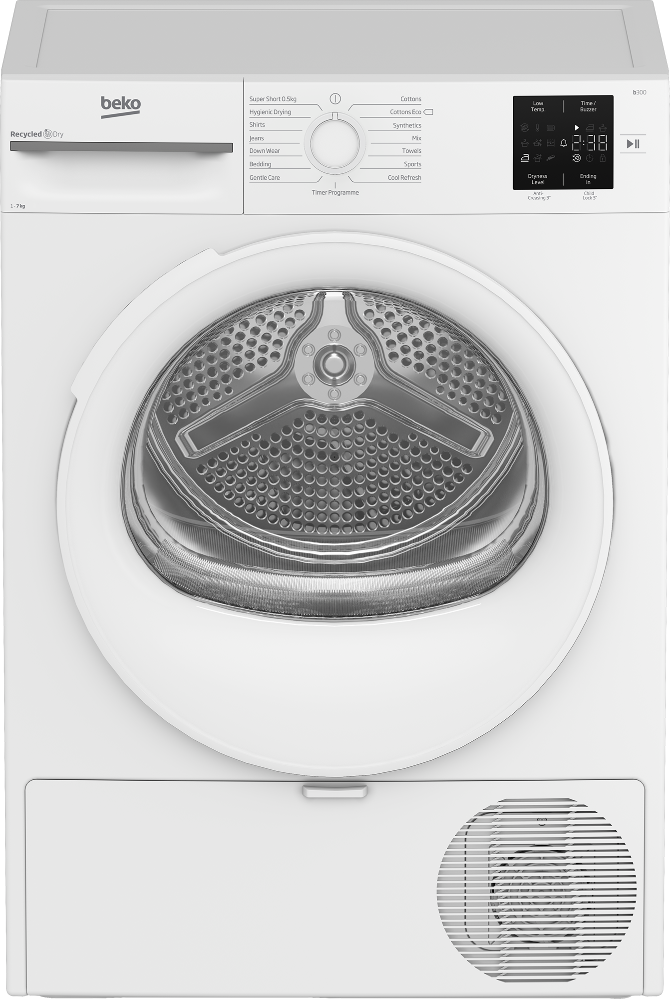 Džiovyklė BEKO BM3T37239W, 7 kg - 1