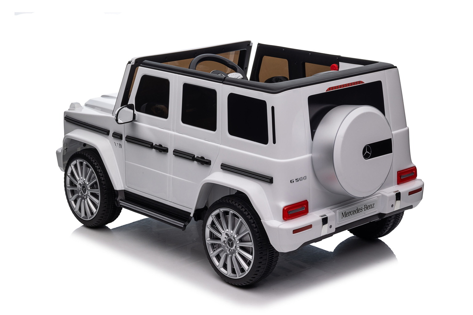 Vaikiškas elektromobilis "Mercedes G500", baltas - 8