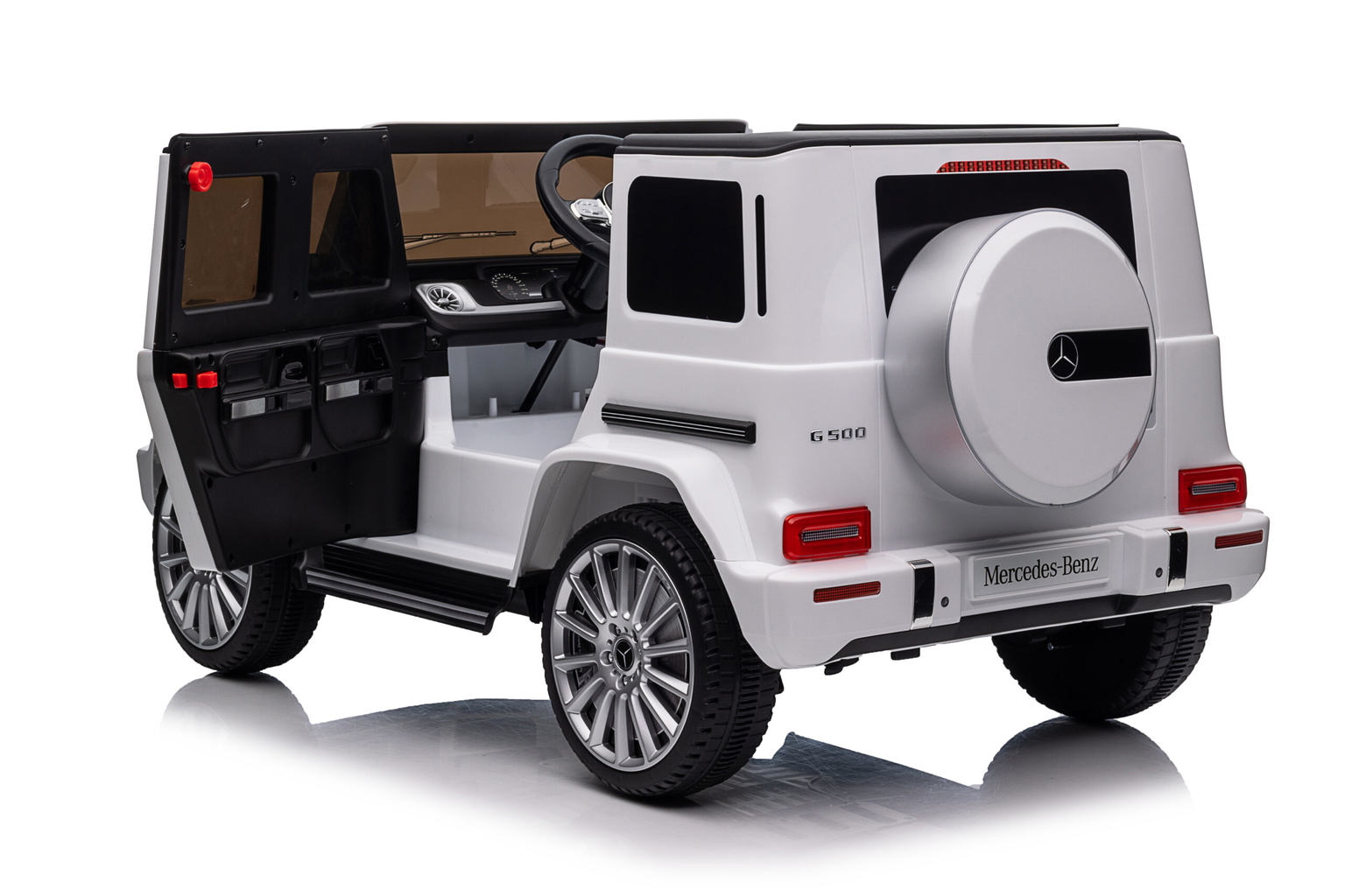 Vaikiškas elektromobilis "Mercedes G500", baltas - 6