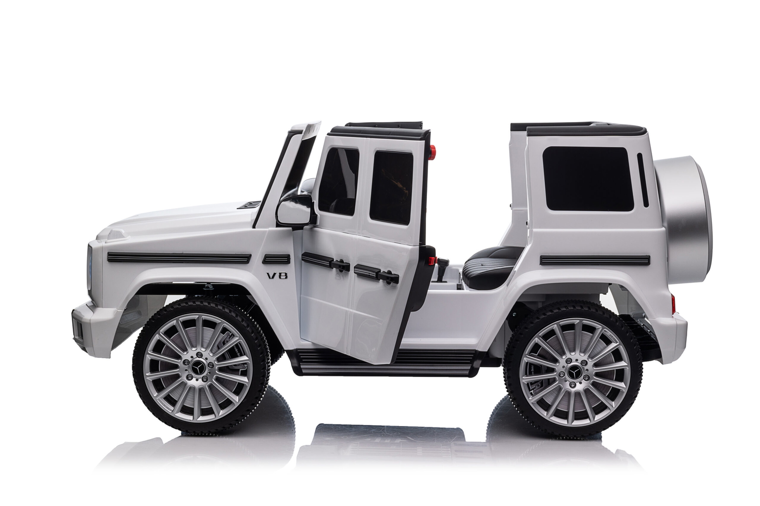 Vaikiškas elektromobilis "Mercedes G500", baltas - 7