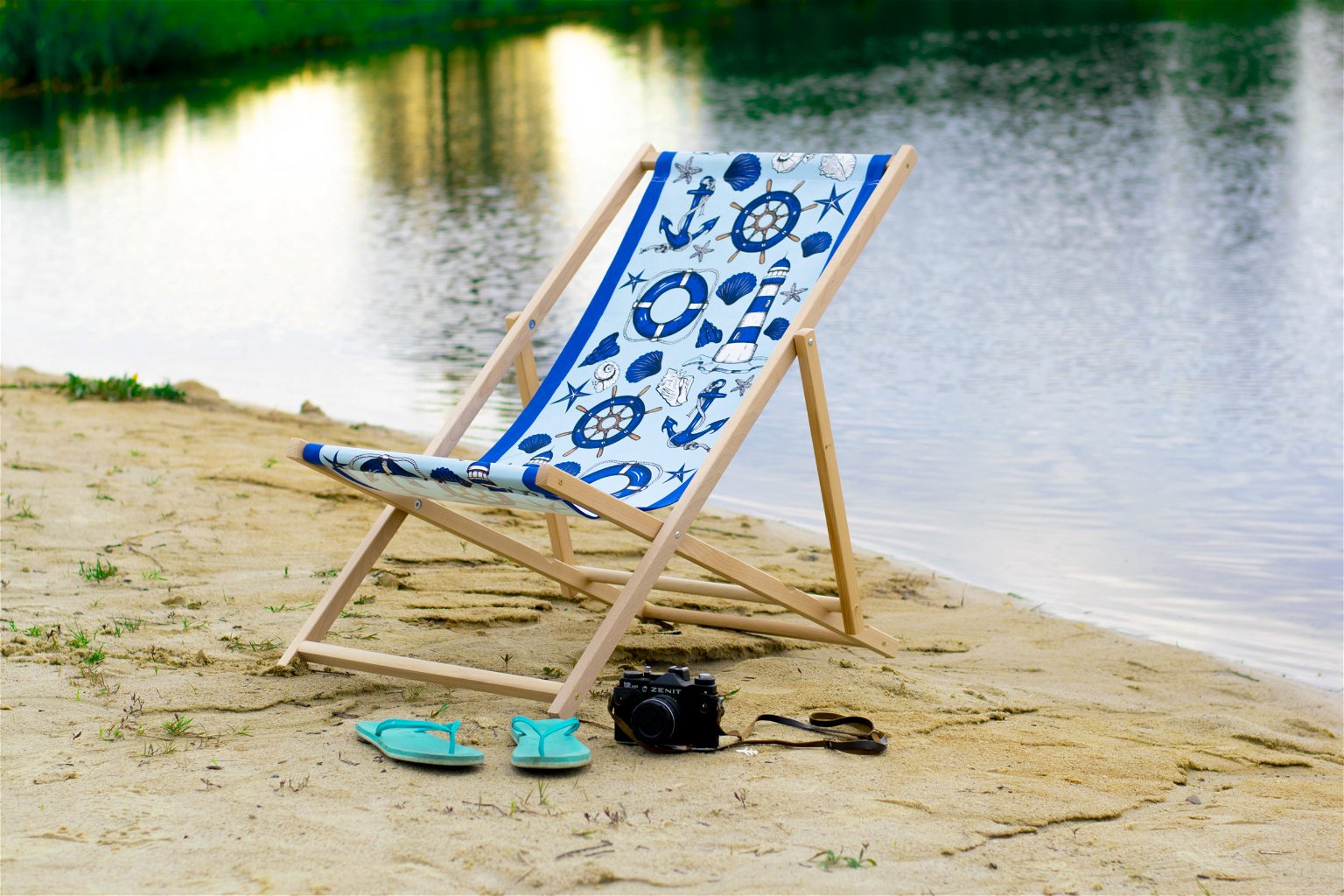 Sulankstoma paplūdimio kėdė Baham, 120 x 58 x 80 cm - 4