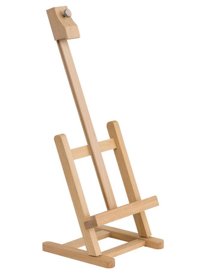 Medinis stalo molbertas, max drobės aukštis 33 cm, bendras aukštis 42 cm-0
