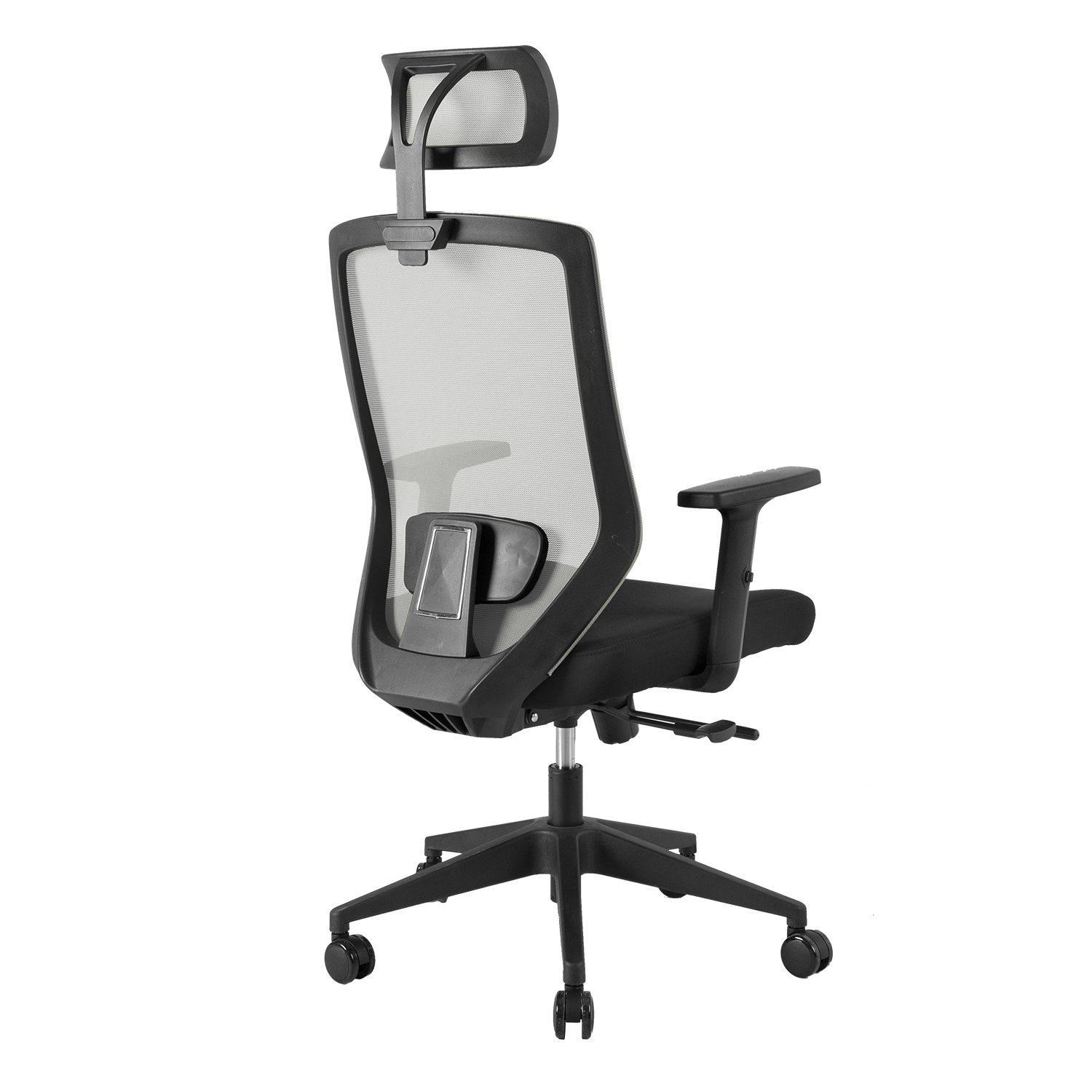 Biuro kėdė JOY, 64x64x115-125 cm, juoda/pilka - 2