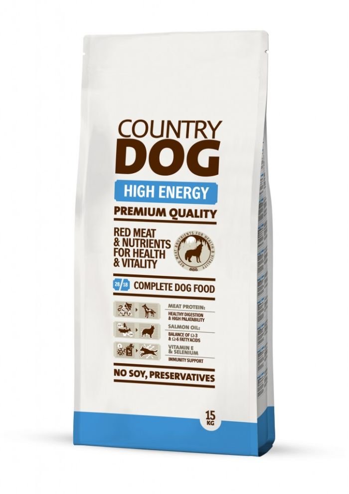 Sausas šunų ėdalas COUNTRY DOG High Energy, 15 kg