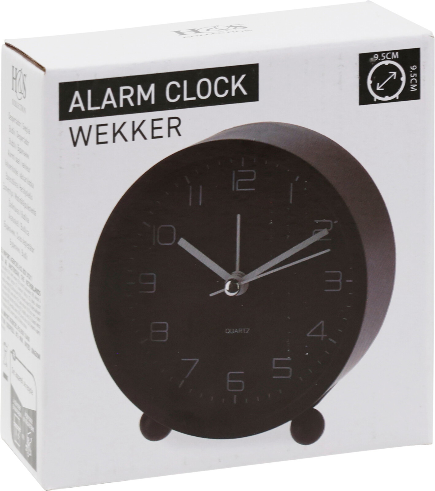 Stalinis laikrodis BLACK, 4 rūšių, 9,5 cm-0