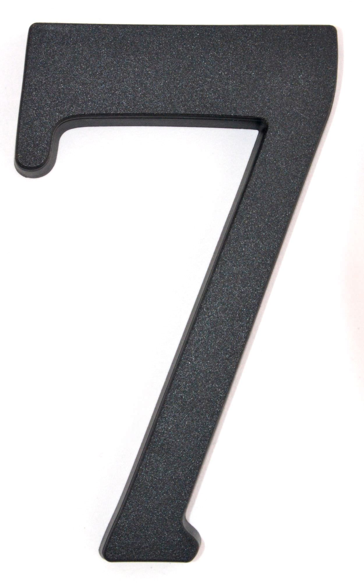 Buto numeris 7, 190 mm, plastikinis, juodos sp.-0