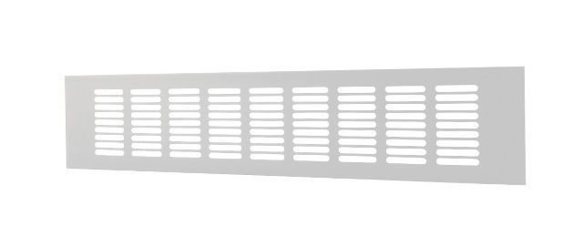 Aliumininės ventiliacijos grotelės RA1050, 100 x 500 mm, baltos sp.