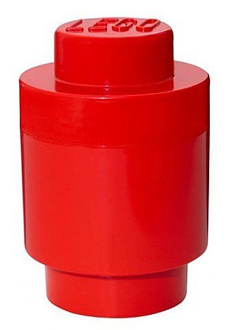 Daiktadėžė LEGO BRICK, raudonos sp., 12,3 x 18,3 cm, 900 ml