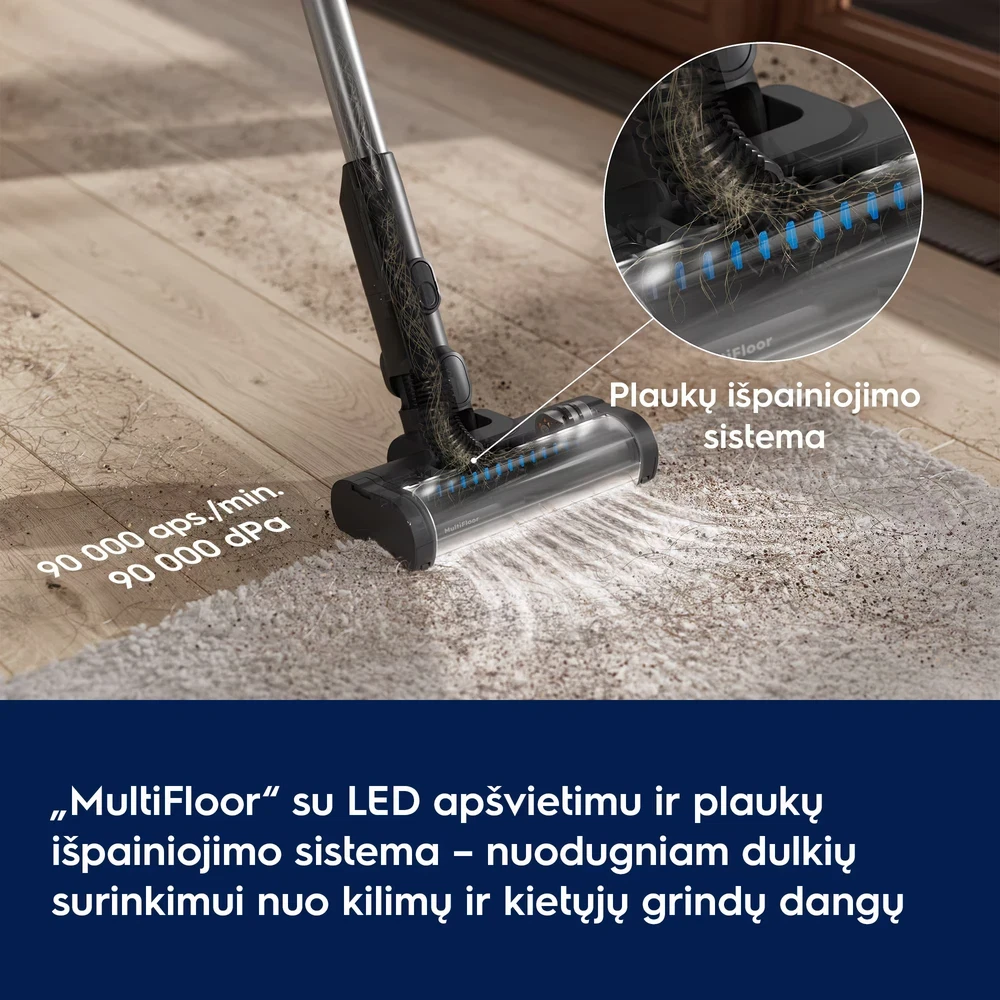 Belaidis dulkių siurblys-šluota ELECTROLUX EP51UH18DB - 4