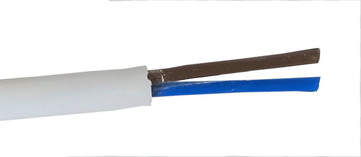 Instaliacinis kabelis H03VV-F, 2 x 0,5 mm2, 25 m