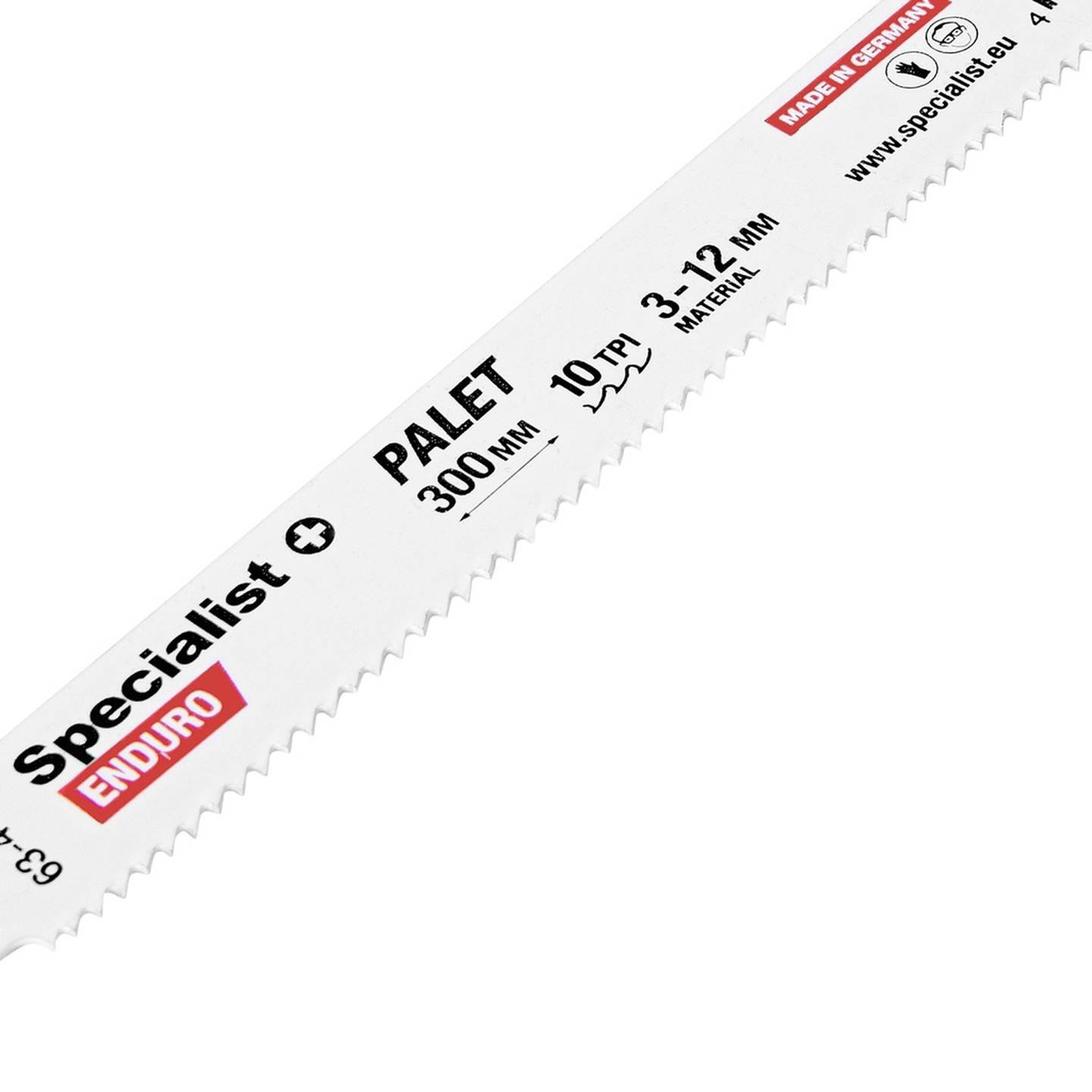 Tiesinio pjūklo pjūklelis SPECIALIST+, 300 mm, 10 TPI, HSS, medienai su vinimis, padėklams-0