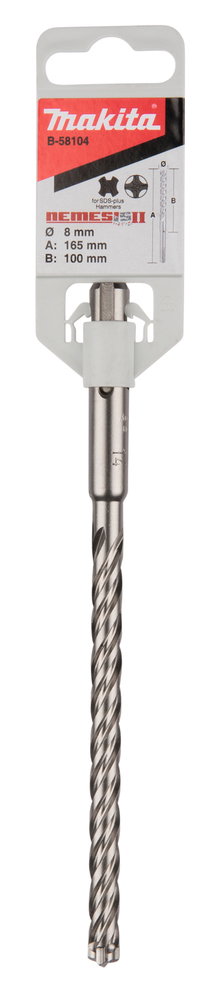Armuoto betono grąžtas MAKITA Nemesis II, 8 x 100/165, SDS-Plus - 3