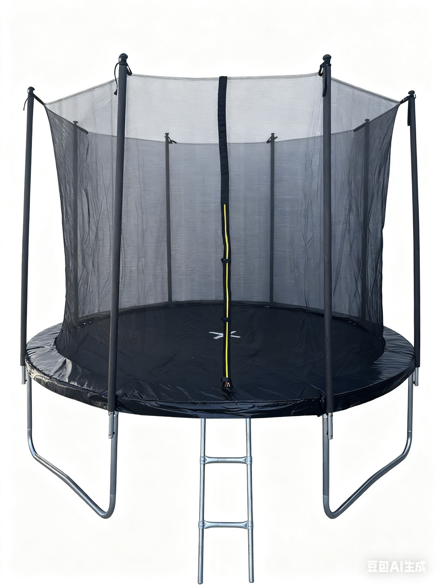 Batutas su apsauginiu tinklu ir kopėtėlėmis, juodos sp., 360 cm-0