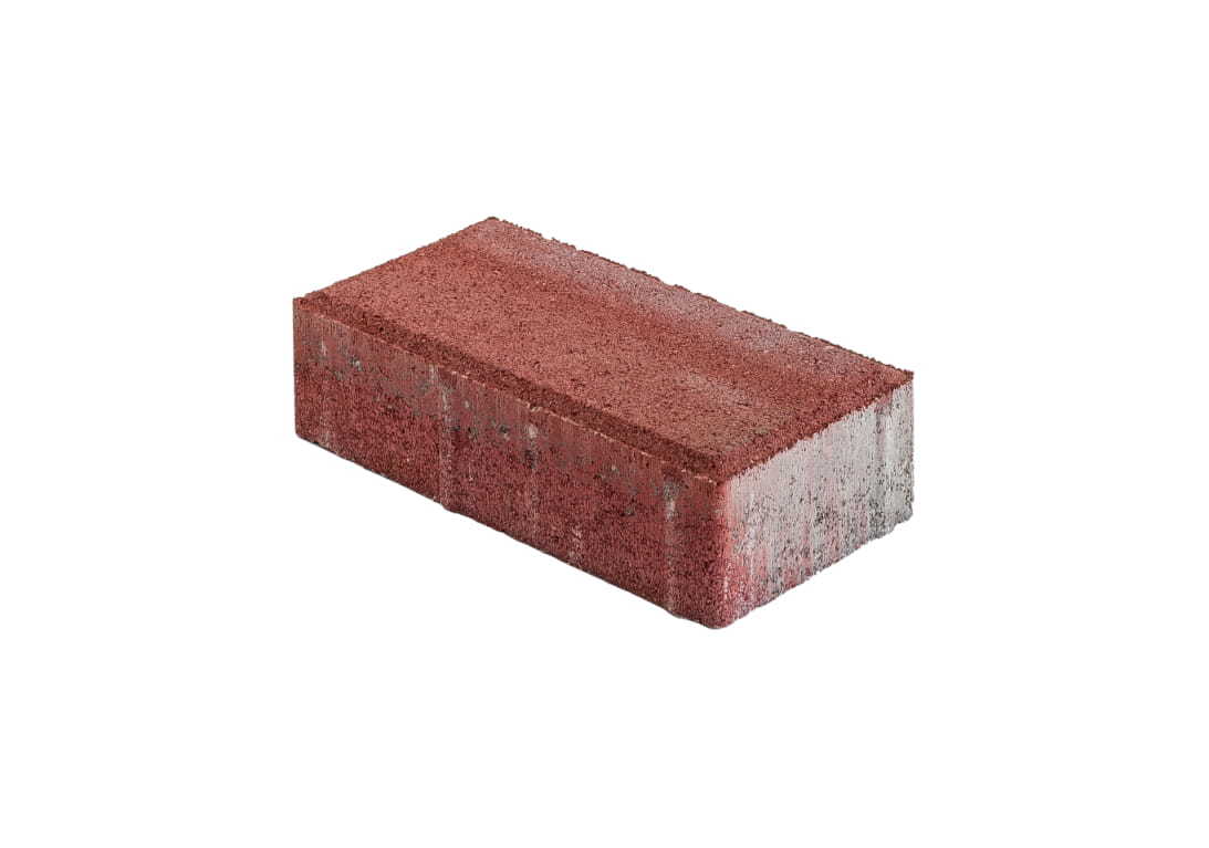 Grindinio trinkelė PRIZMA 5, raudonos sp., 50 x 100 x 200 mm, 1 m² - 50 vnt-0