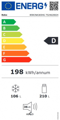 Šaldytuvas BEKO B5RCNA365HG - 8