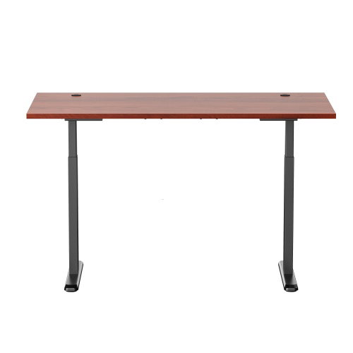 Reguliuojamo aukščio rašomasis stalas Up Up Bjorn L, 150x75 cm, tamsaus riešuto/juoda - 2