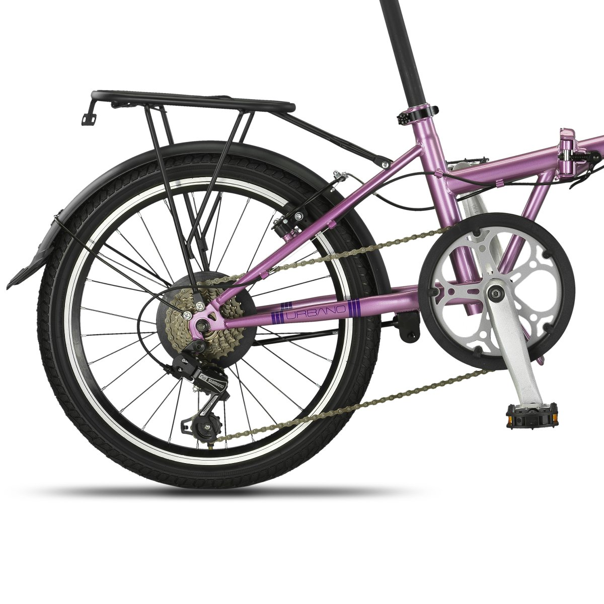 Sulankstomas dviratis Foldo Urbano Ultra 20 (URB.2006), violetinė - 2